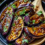 Sticky Garlic Eggplant