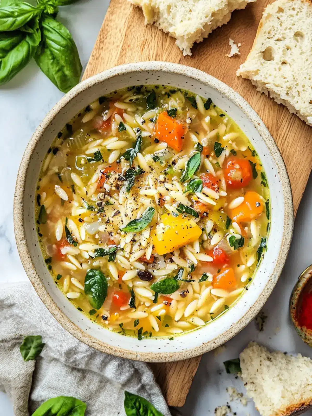 Mediterranean Orzo Soup: A Cozy Bowl of Flavorful Goodness 3 Mediterranean Orzo Soup
