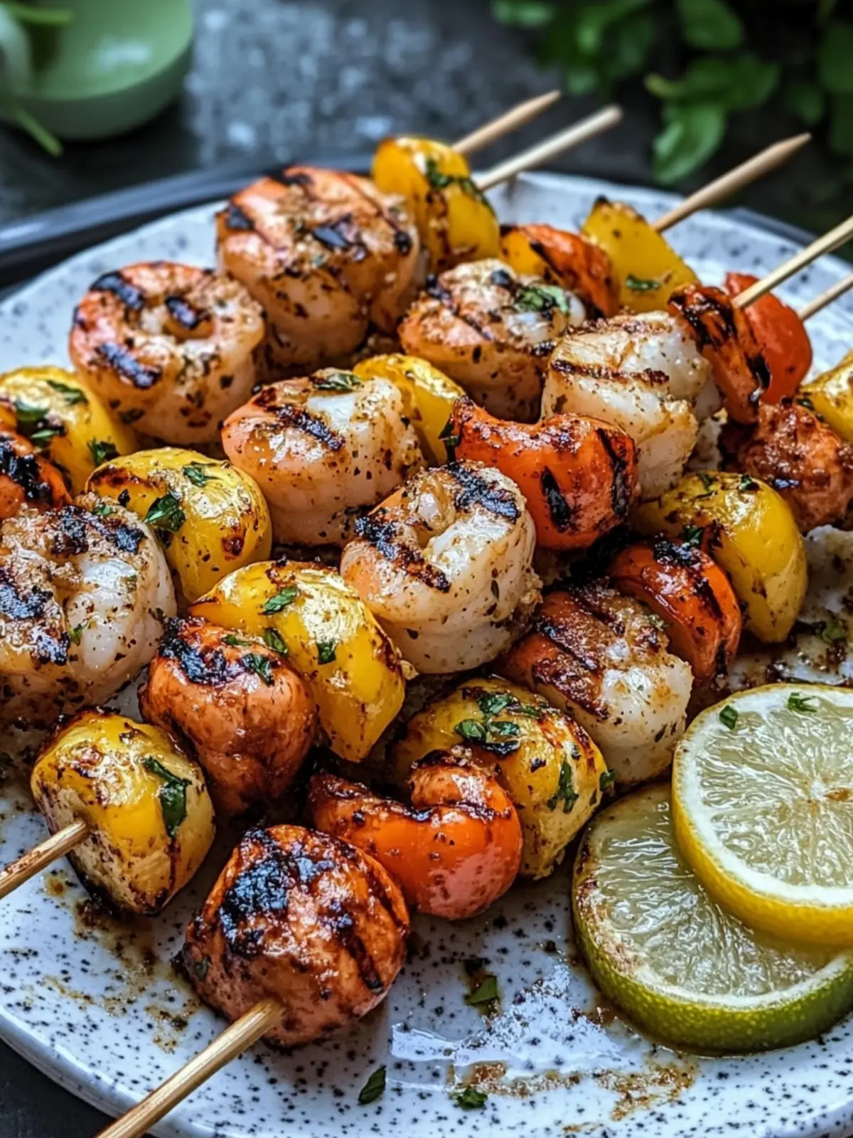 Grilled Seafood Skewers are the pinnacle of summer