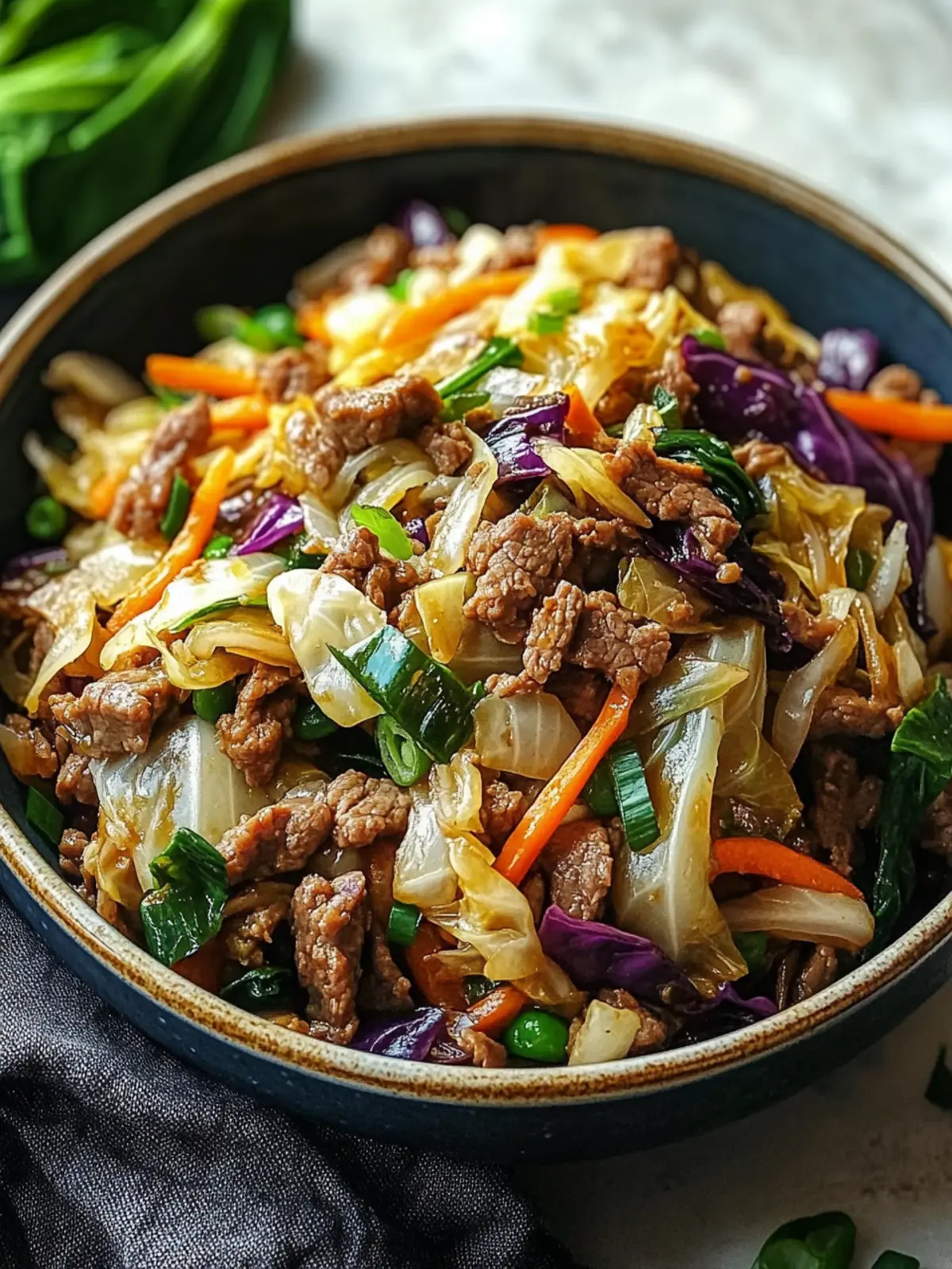 Keto Beef and Cabbage Stir-Fry
