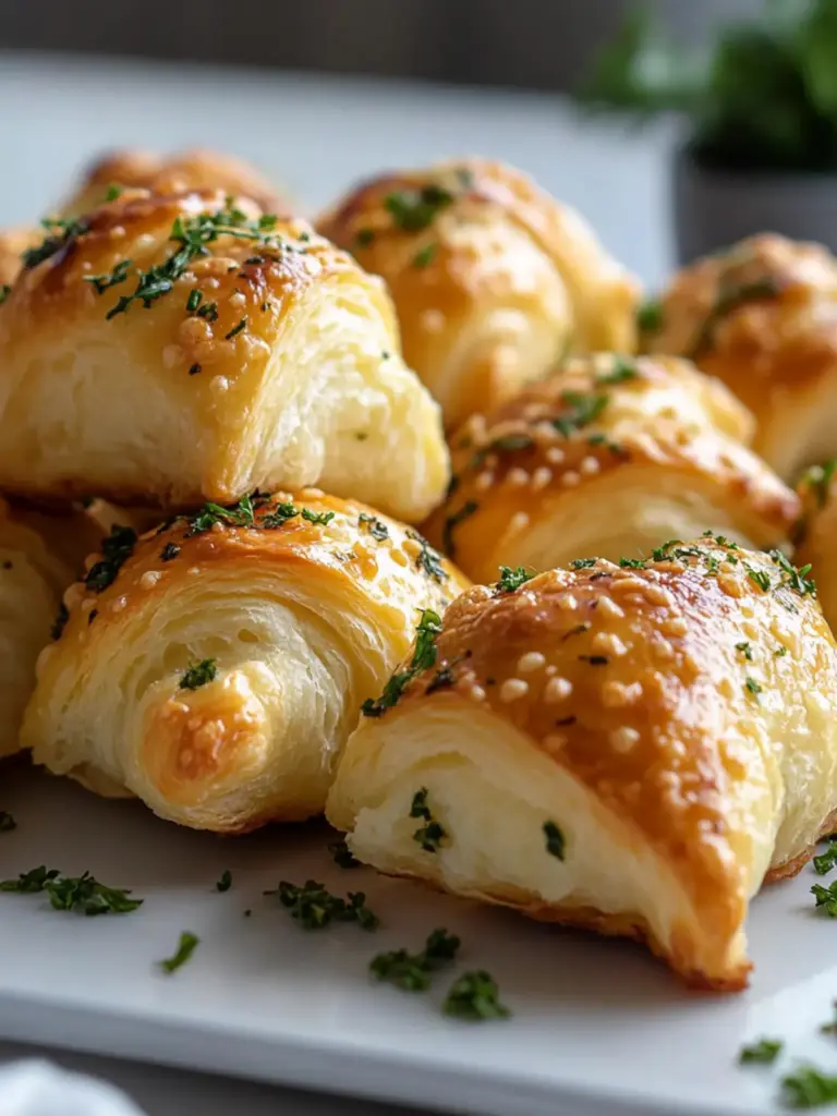 Parmesan and Herb Crescent Roll Bites