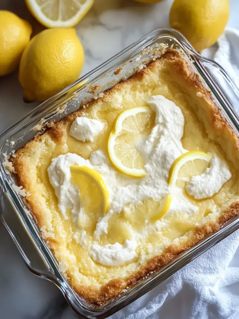 Lemon Cream Cheese Dump Cake