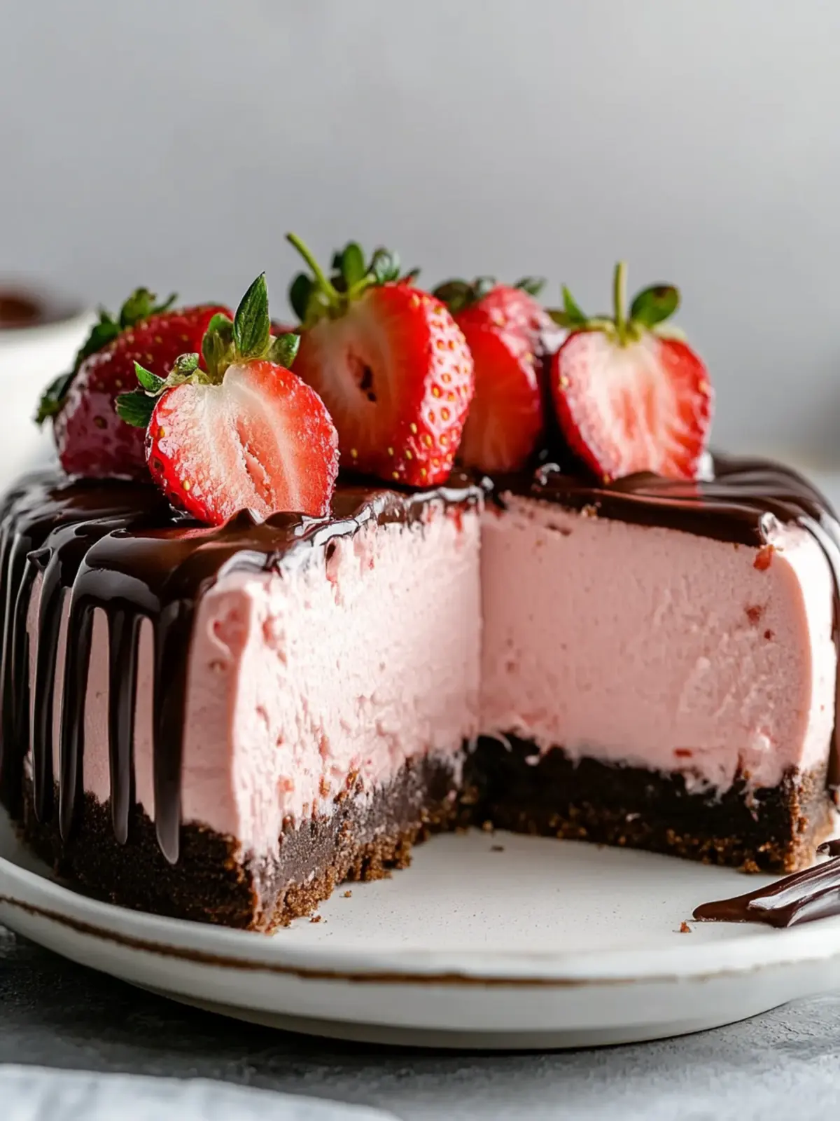 Irresistible Chocolate Covered Strawberry Cheesecake Recipe 5 Chocolate Covered Strawberry Cheesecake