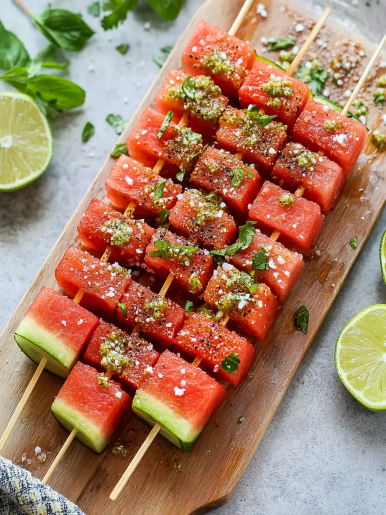 Watermelon Tajin Skewers