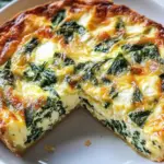 Cottage Cheese & Spinach Crustless Quiche