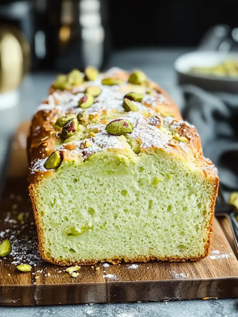Pistachio Pudding Bread