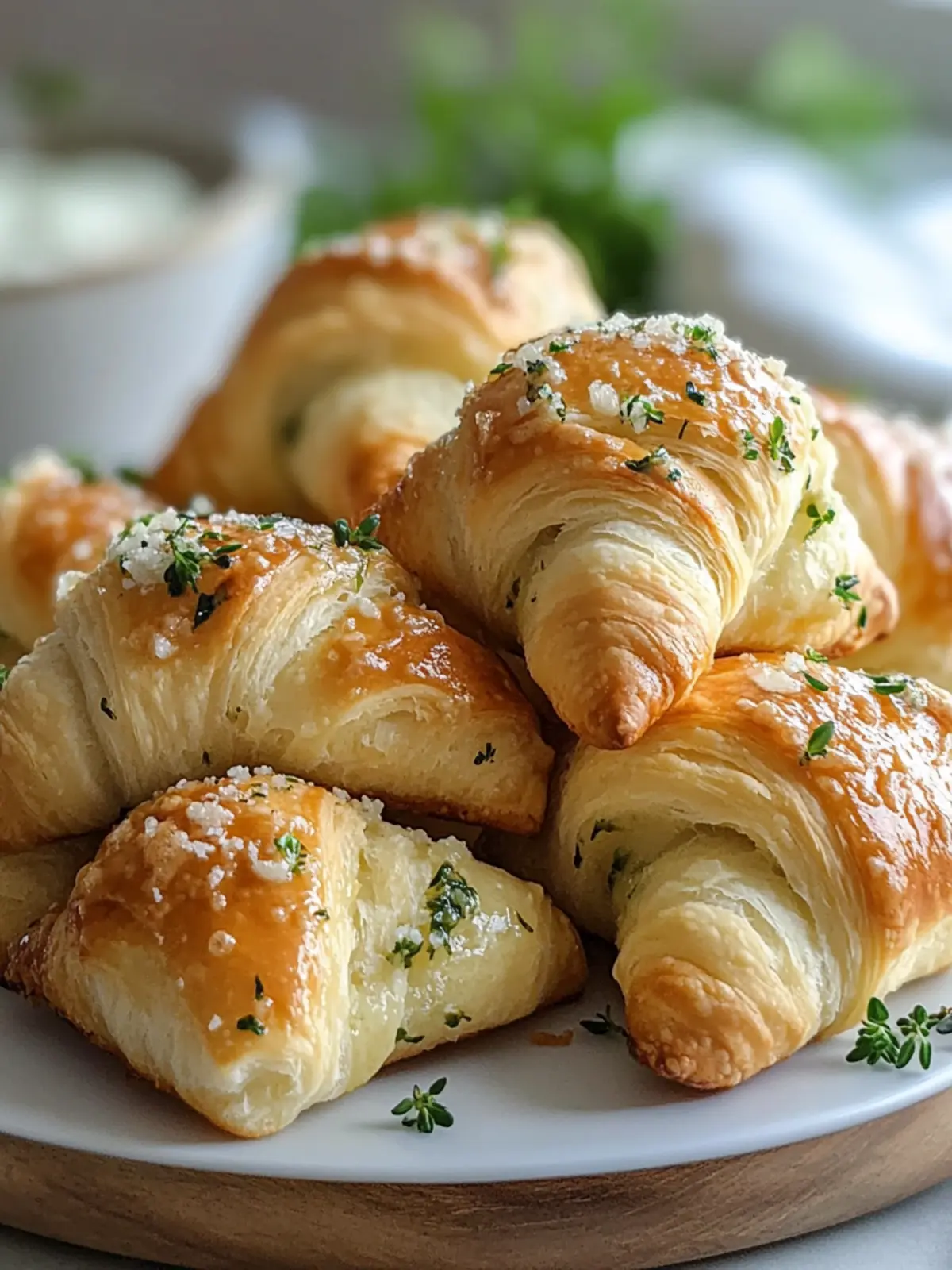 Parmesan and Herb Crescent Roll Bites