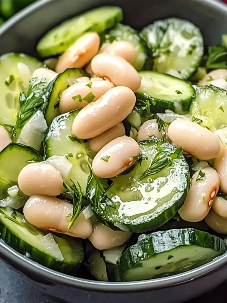 Dilly White Bean Cucumber Salad