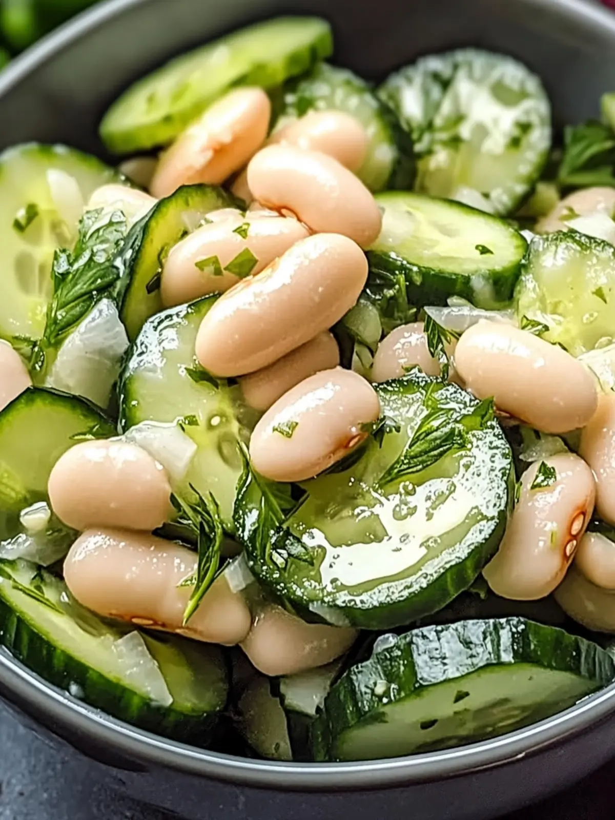 Dilly White Bean Cucumber Salad