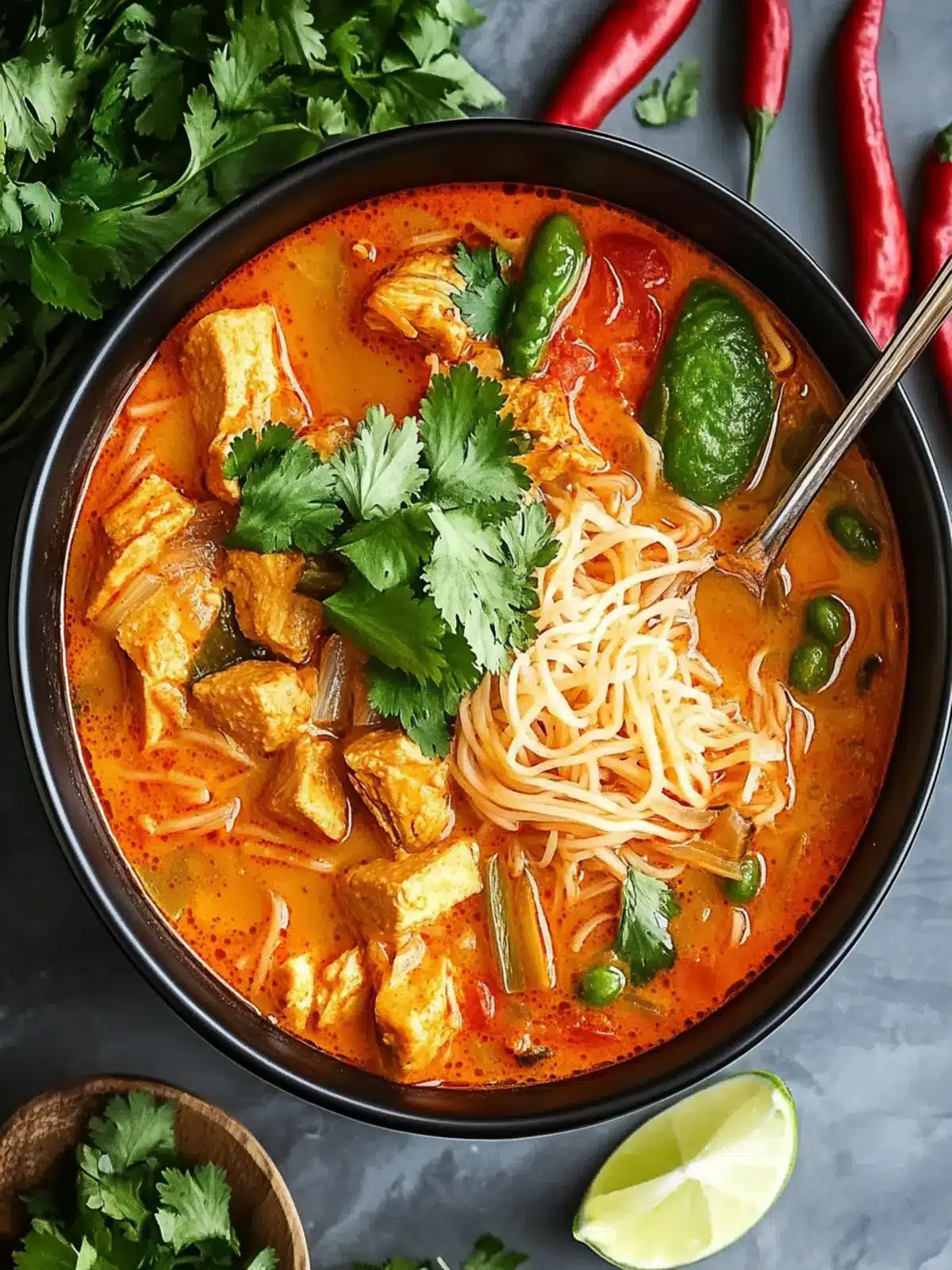 THAI RED CURRY NOODLE SOUP