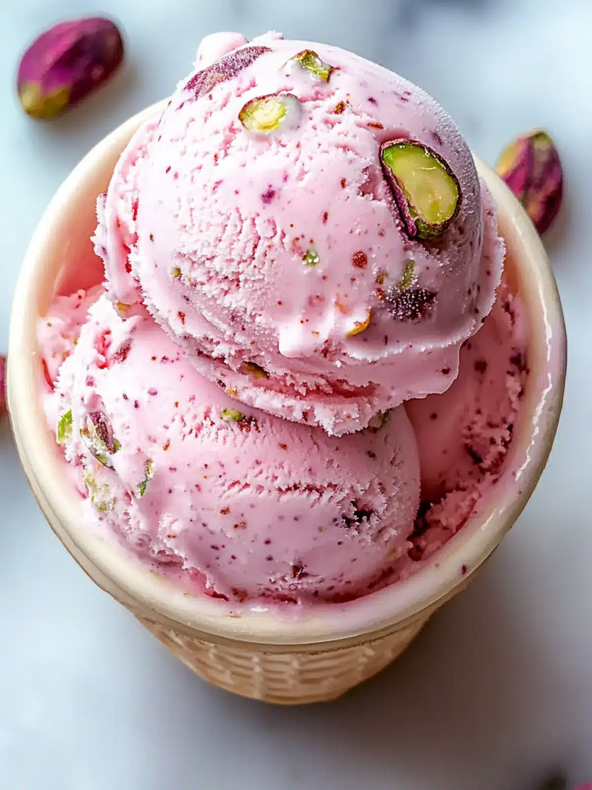 Rose Pistachio Ice Cream