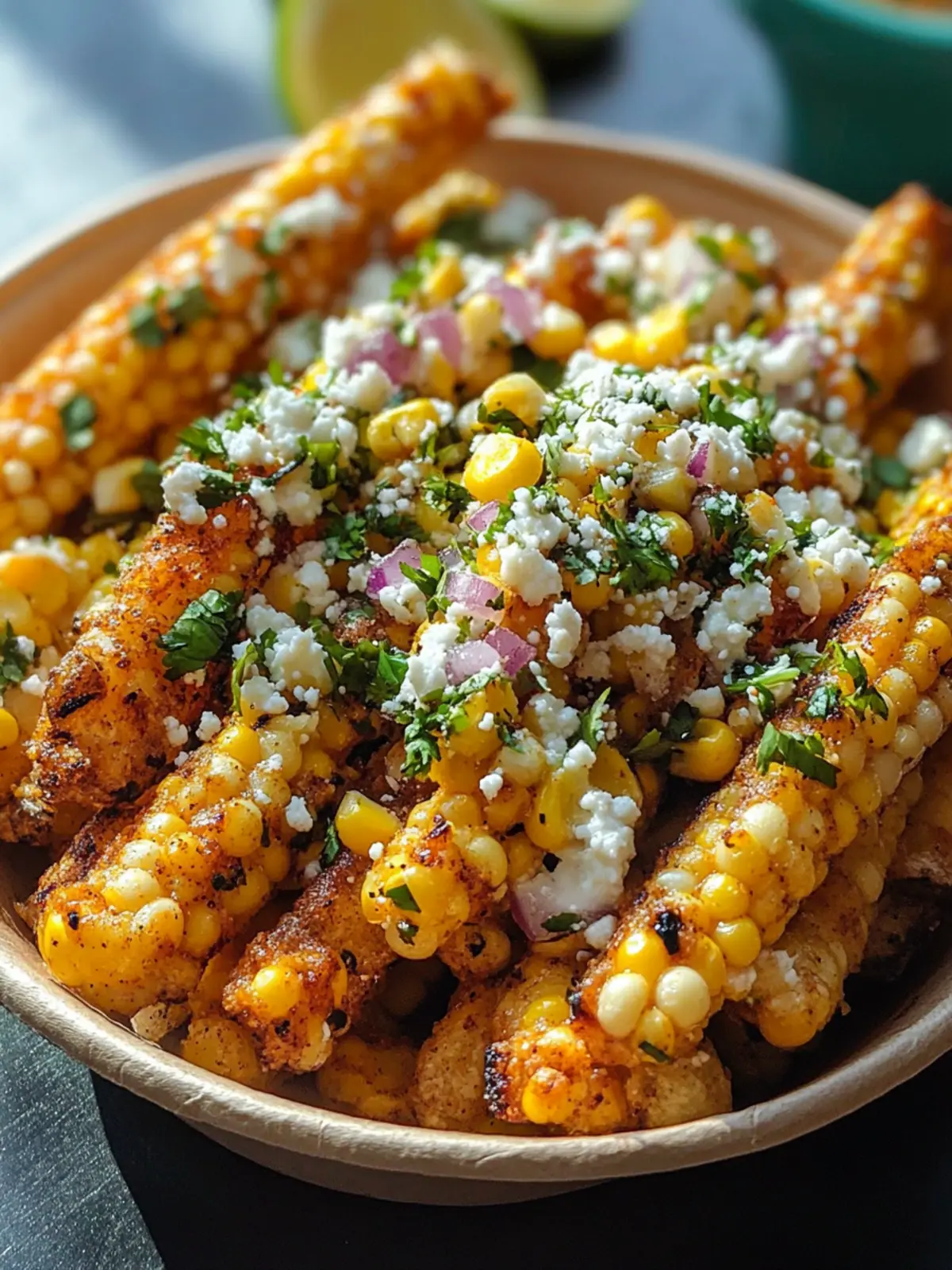 Loaded Mexican Street Corn Fries