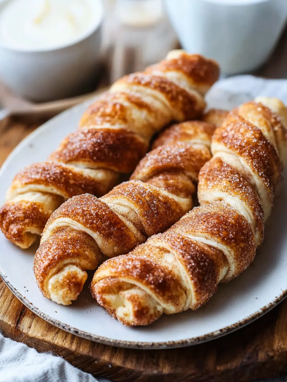 Cinnamon Sugar Breakfast Twists