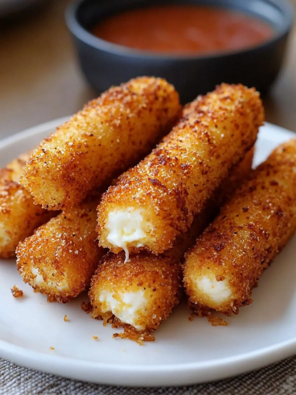 Crispy & Effortless Mozzarella Sticks in Air Fryer