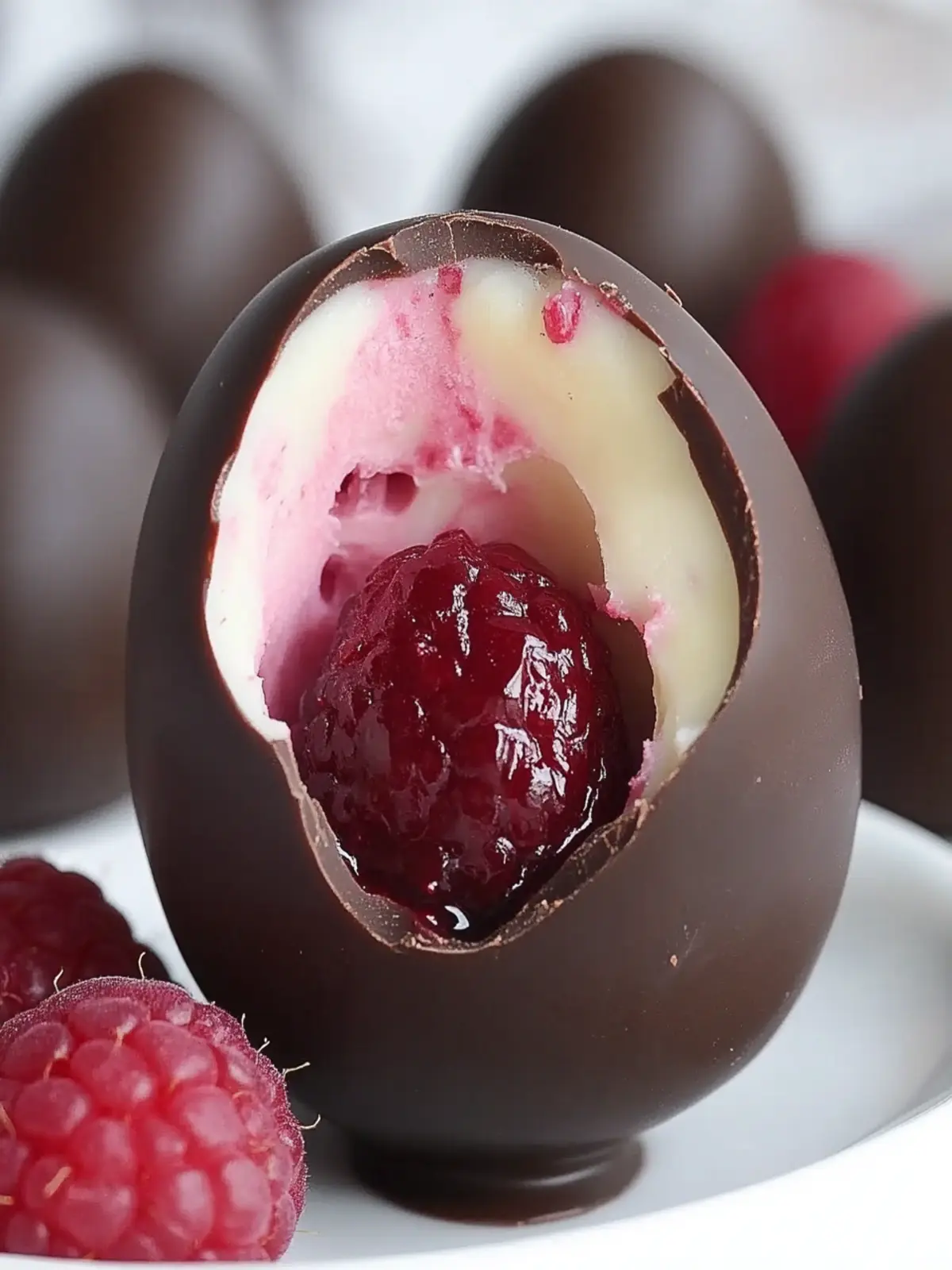 Chocolate Raspberry Eggs Recipe