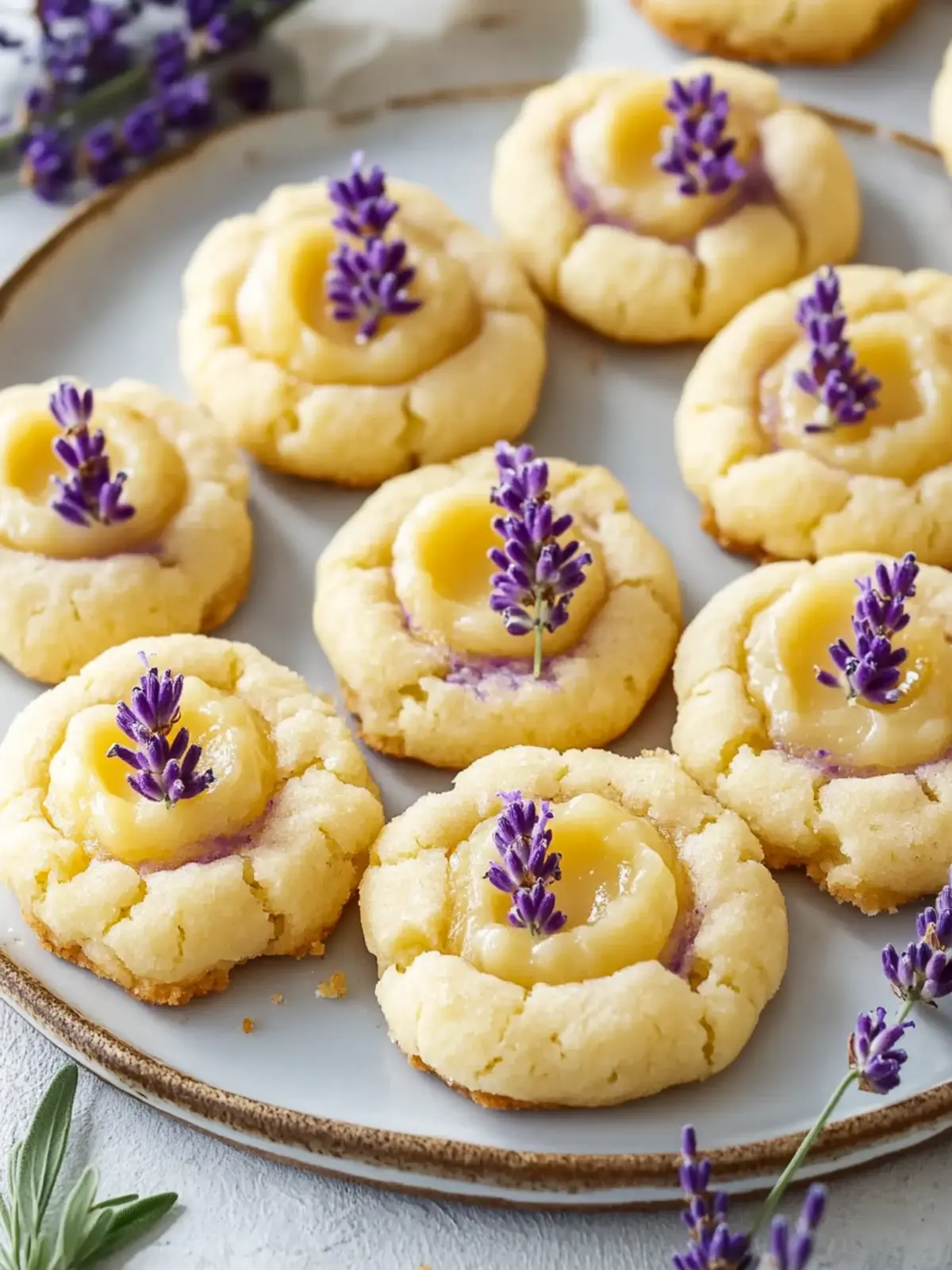 Delightful Lemon Lavender Thumbprint Cookies for Spring Joy 3 Lemon Lavender Thumbprint Cookies