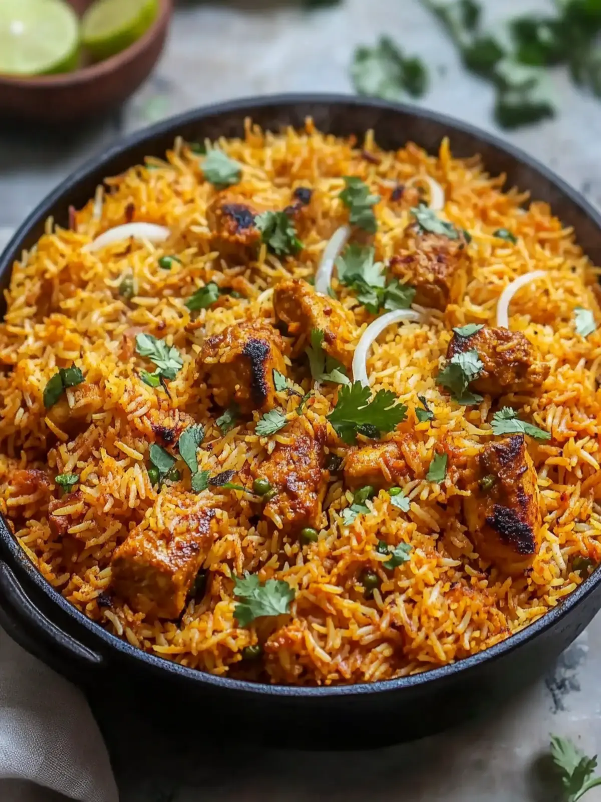 Rich Butter Chicken Biryani