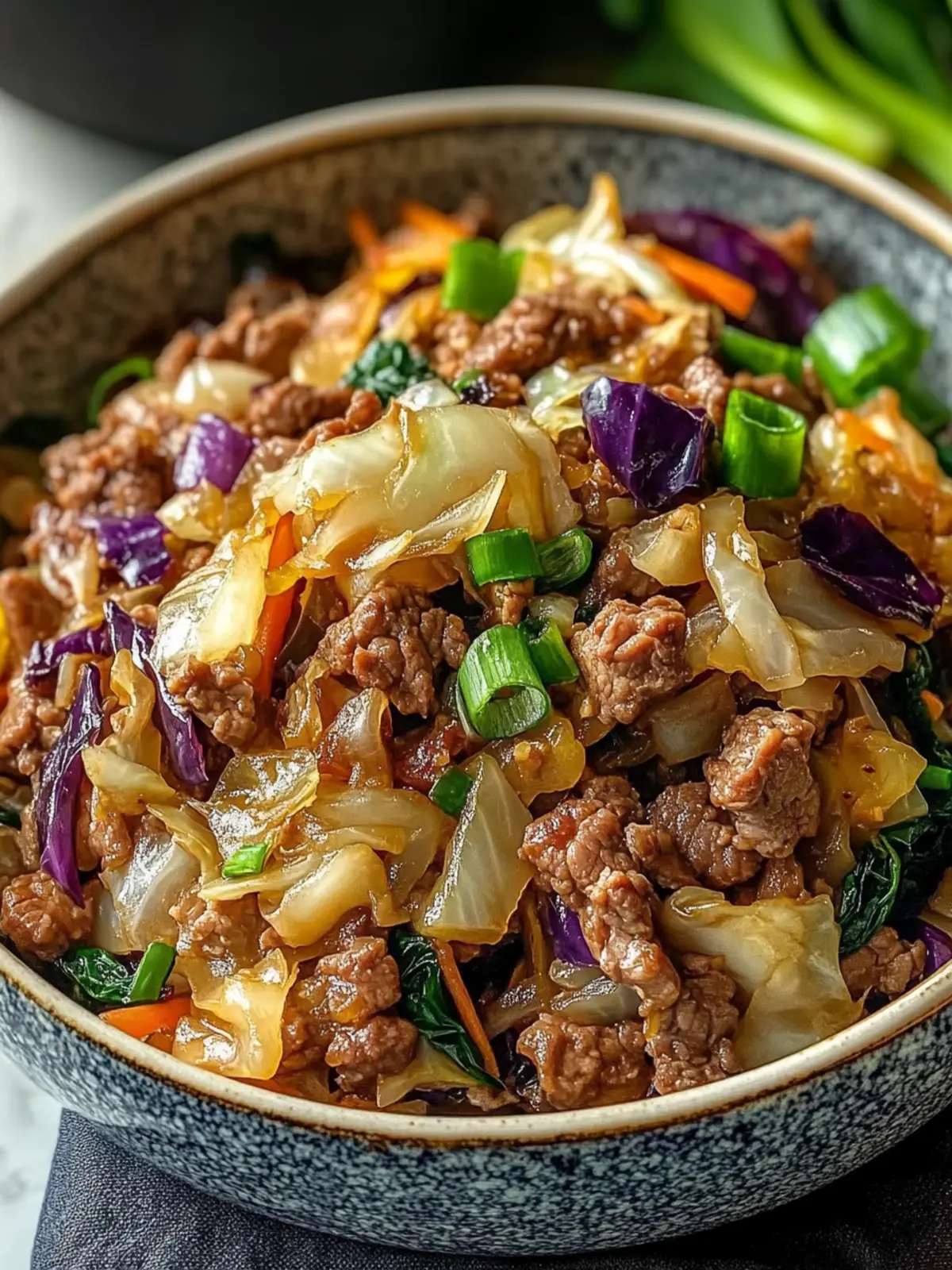 Keto Beef and Cabbage Stir-Fry