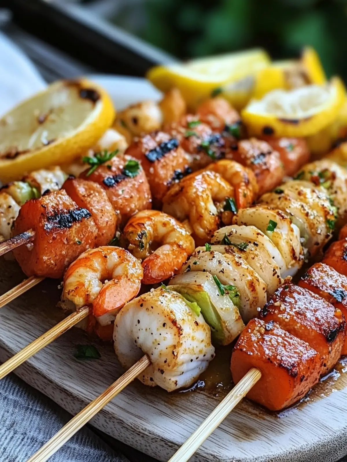 Grilled Seafood Skewers are the pinnacle of summer