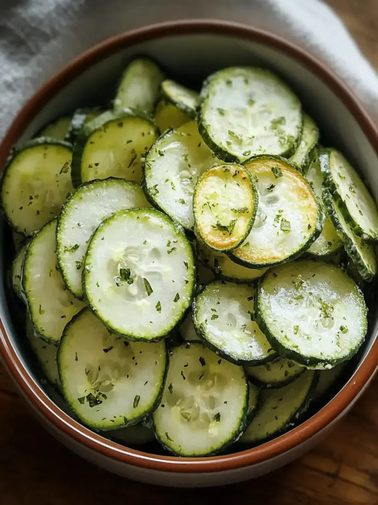 Crunchy Ranch Cucumber Chips Recipe