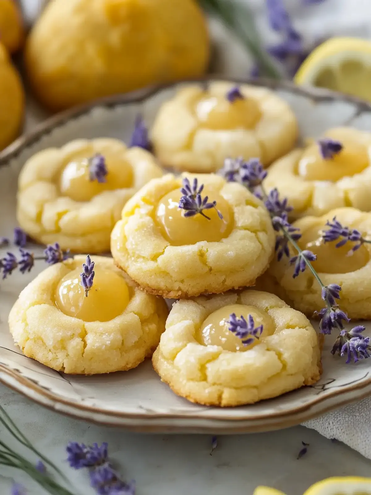 Delightful Lemon Lavender Thumbprint Cookies for Spring Joy 5 Lemon Lavender Thumbprint Cookies
