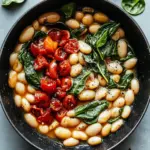 TUSCAN BUTTER BEANS WITH SPINACH AND SUN-DRIED TOMATO
