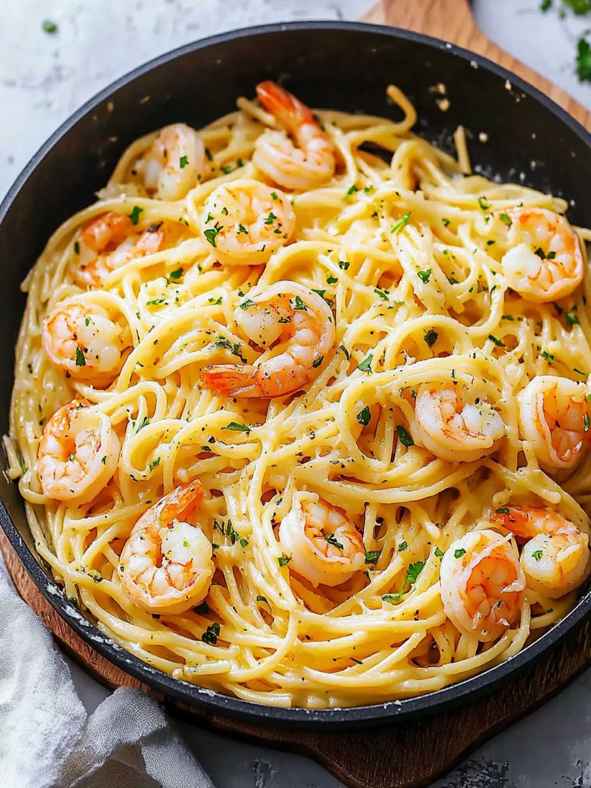 Garlic Butter Shrimp Pasta