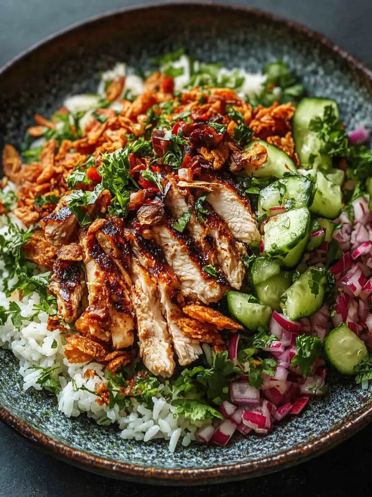 Mouthwatering Chicken Shawarma Crispy Rice Salad Recipe 2 Chicken Shawarma Crispy Rice Salad