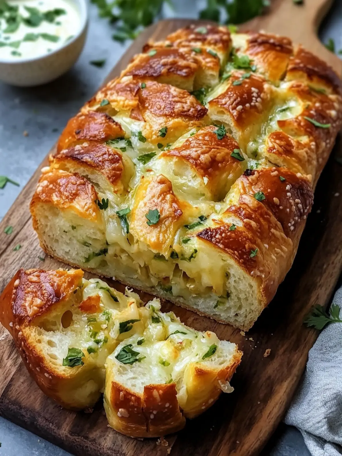 Sourdough Discard Pull-Apart Garlic Bread for Cozy Gatherings 3 Sourdough Discard Pull-Apart Garlic Bread