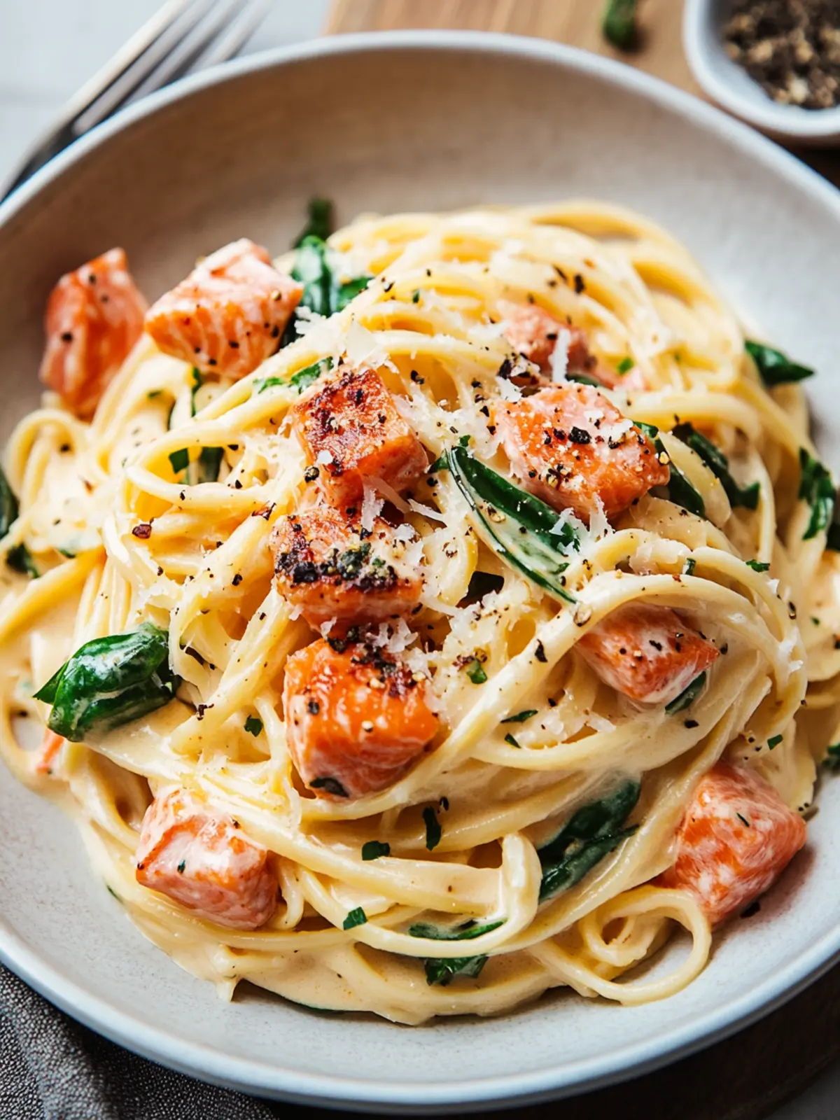 Smoked Salmon Carbonara