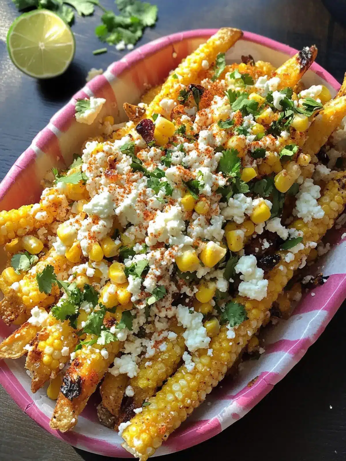 Loaded Mexican Street Corn Fries