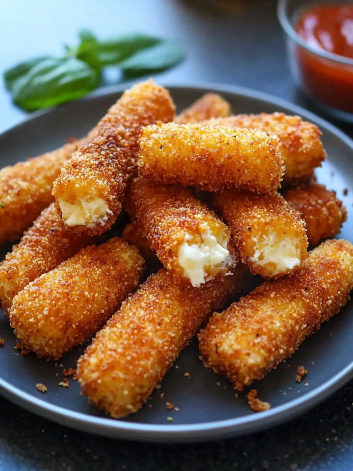 Crispy & Effortless Mozzarella Sticks in Air Fryer