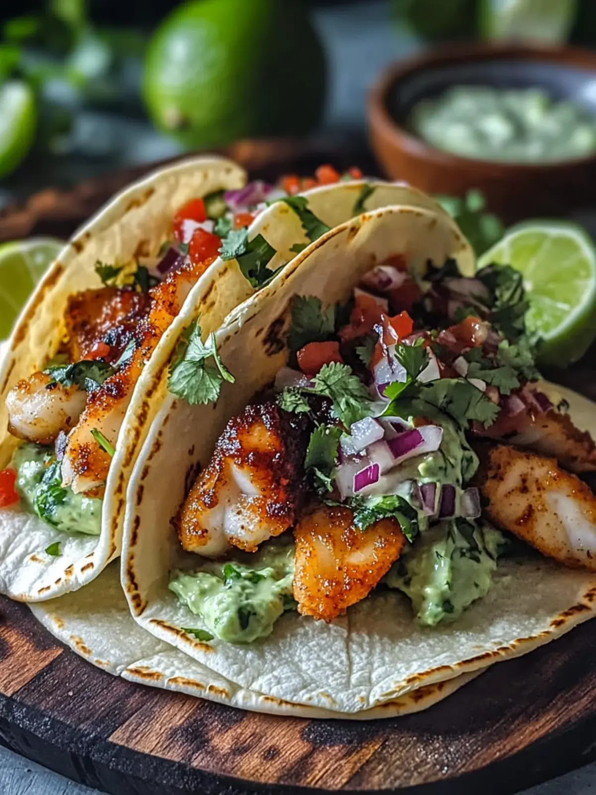 Spicy Lime Fish Tacos