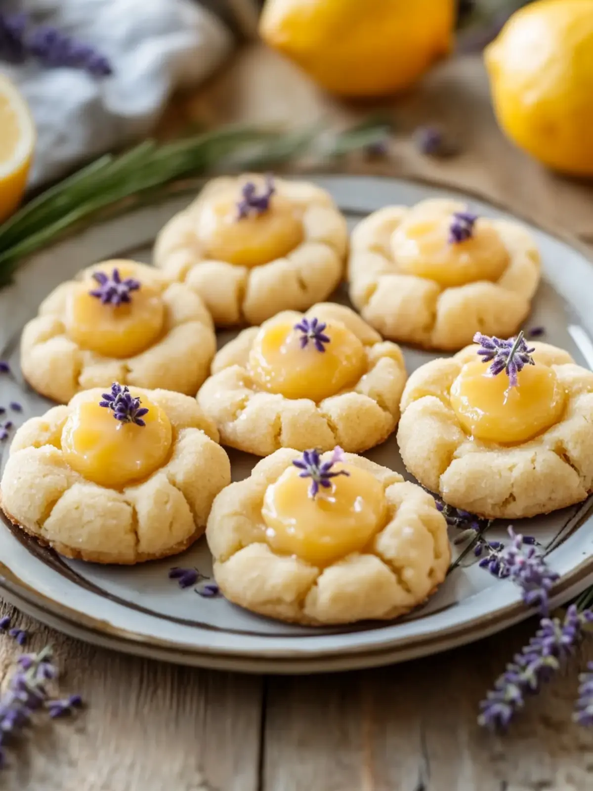 Delightful Lemon Lavender Thumbprint Cookies for Spring Joy 2 Lemon Lavender Thumbprint Cookies