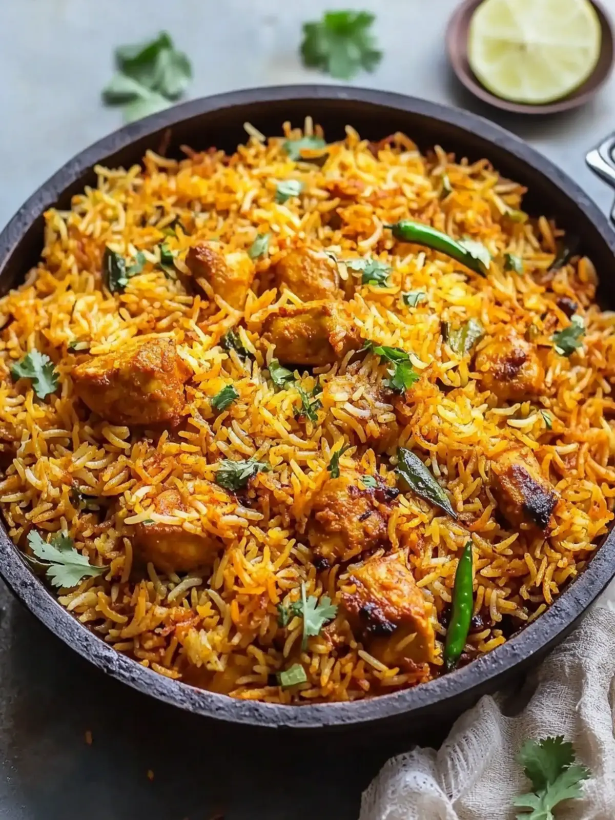 Rich Butter Chicken Biryani