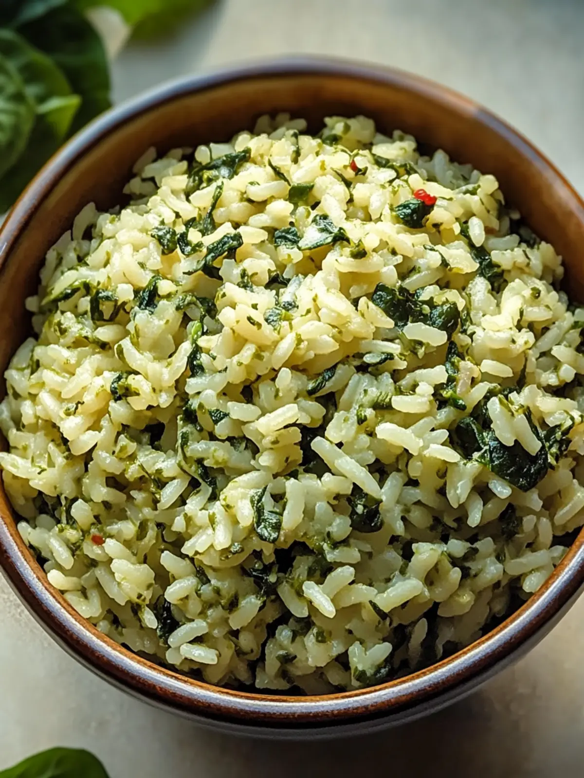 Creamy Spinach Rice
