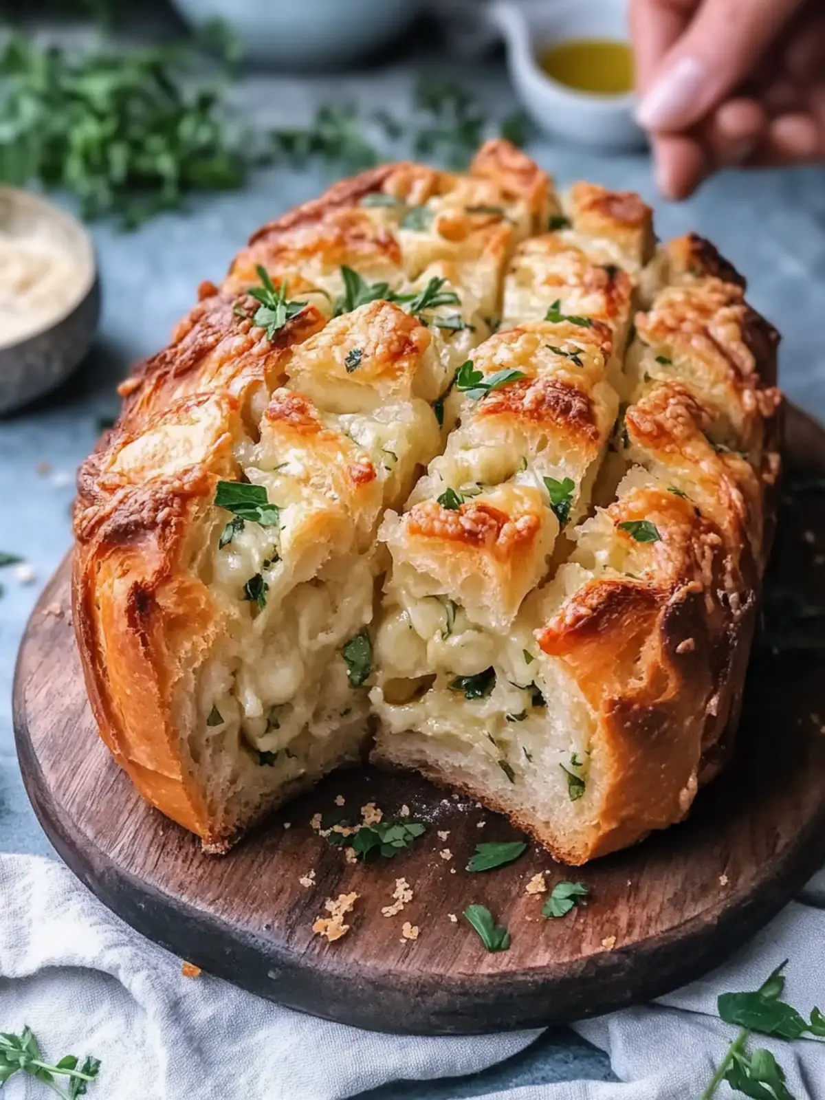 Sourdough Discard Pull-Apart Garlic Bread for Cozy Gatherings 2 Sourdough Discard Pull-Apart Garlic Bread