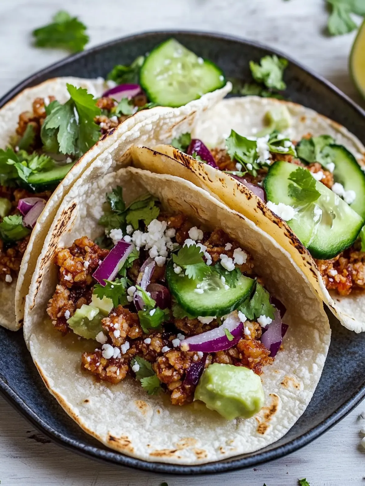 Smash Dumpling Tacos