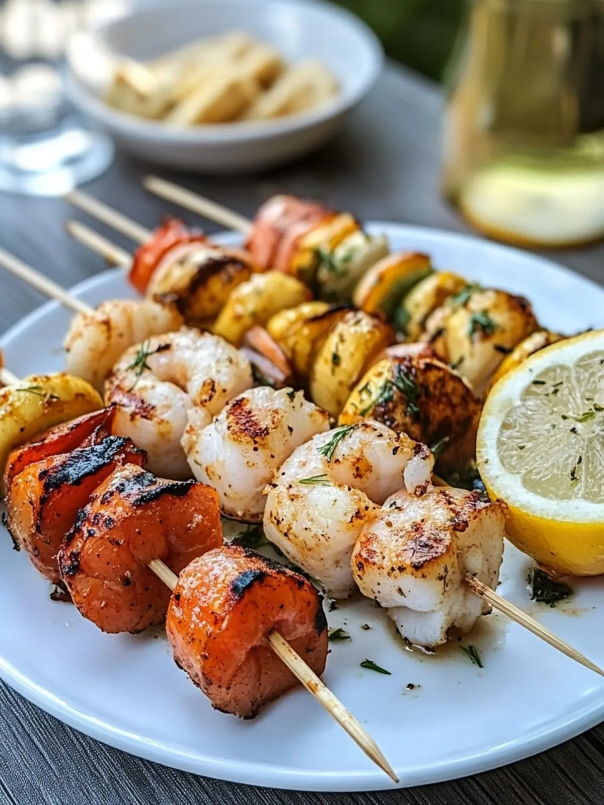 Grilled Seafood Skewers are the pinnacle of summer