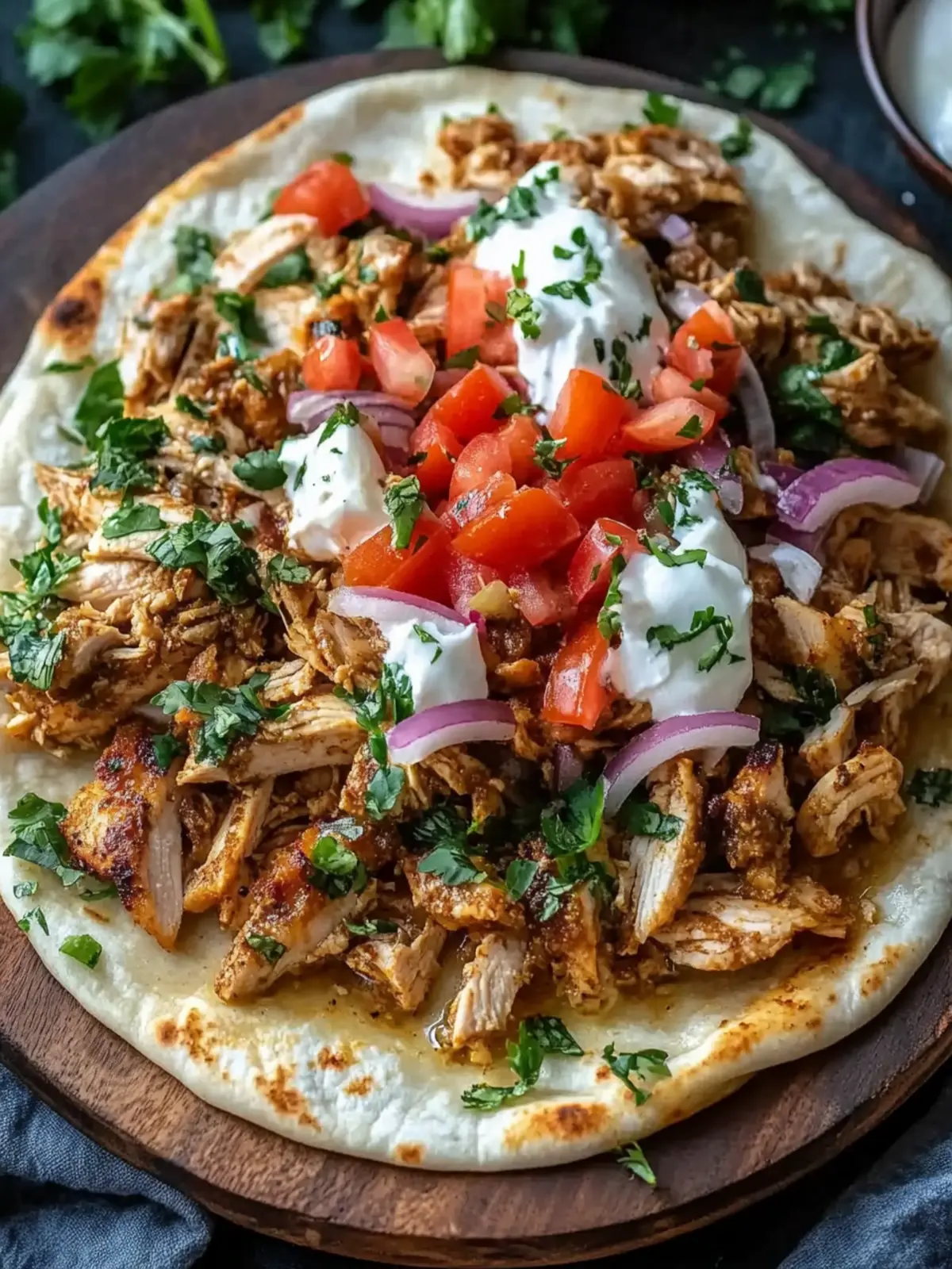 Slow Cooker Chicken Shawarma