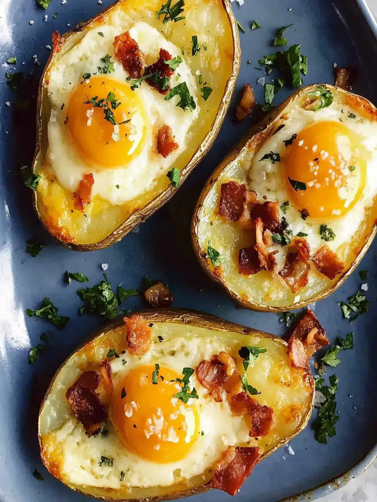 Twice Baked Loaded Breakfast Potatoes