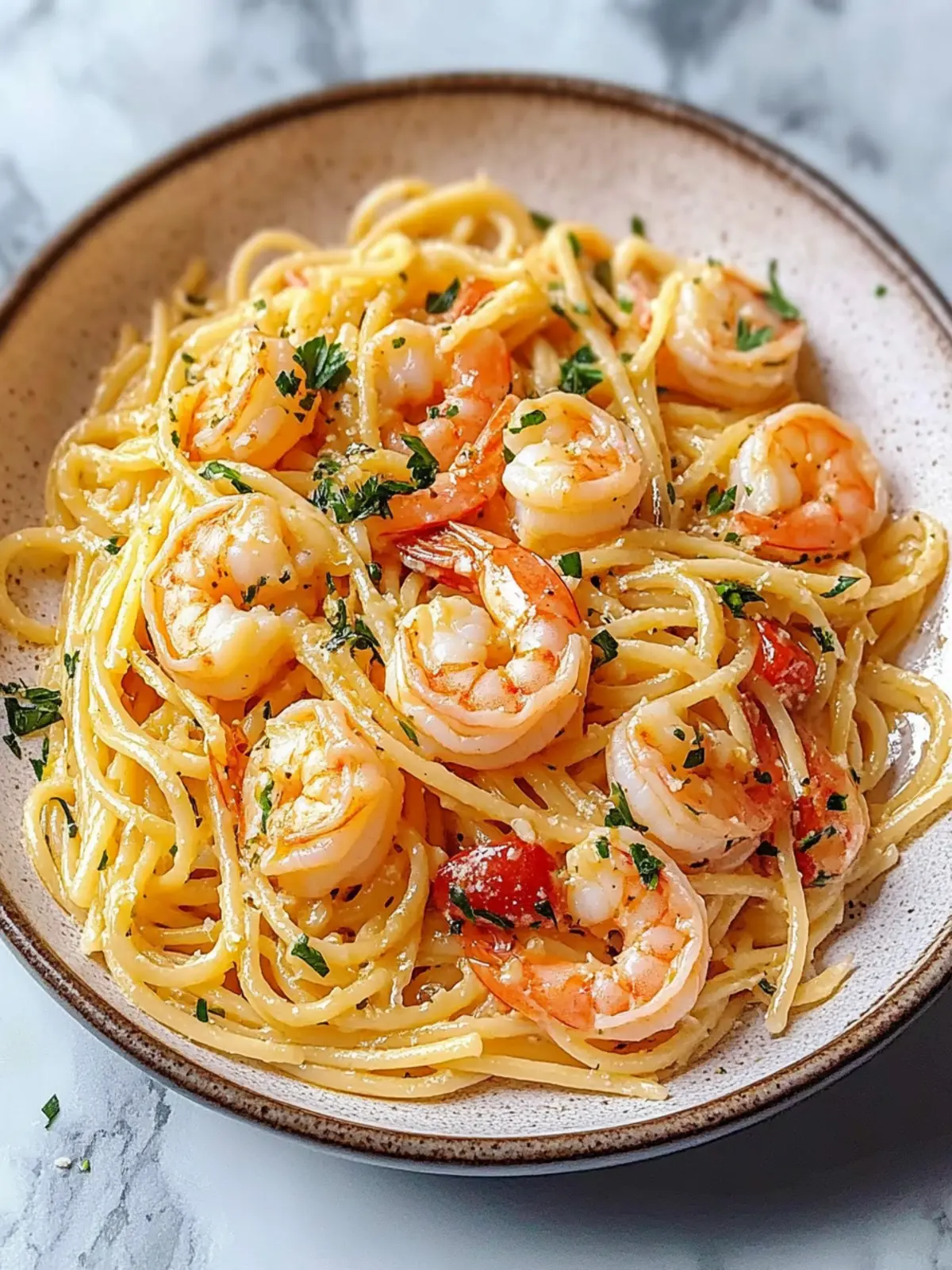 Garlic Butter Shrimp Pasta