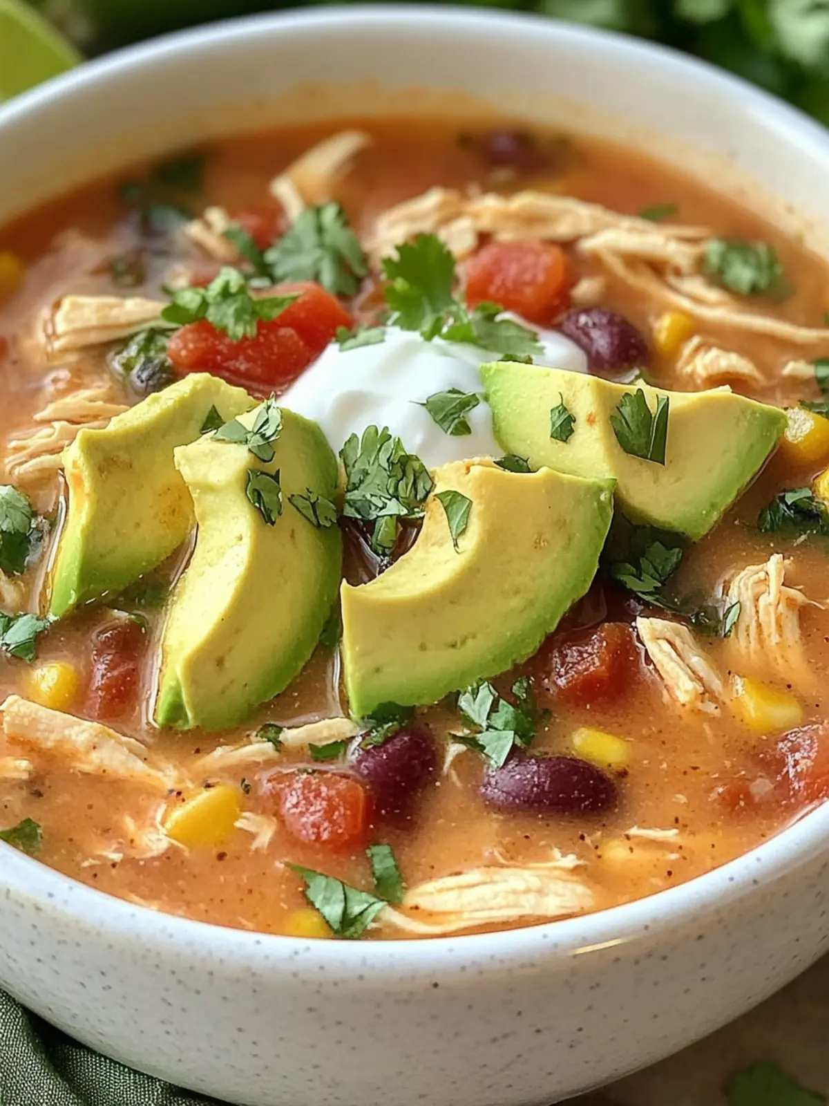 Crockpot Chicken Tortilla Soup