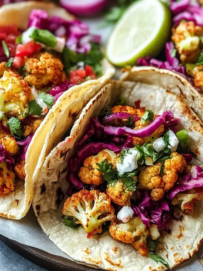 Vegetarian Cauliflower Street Tacos