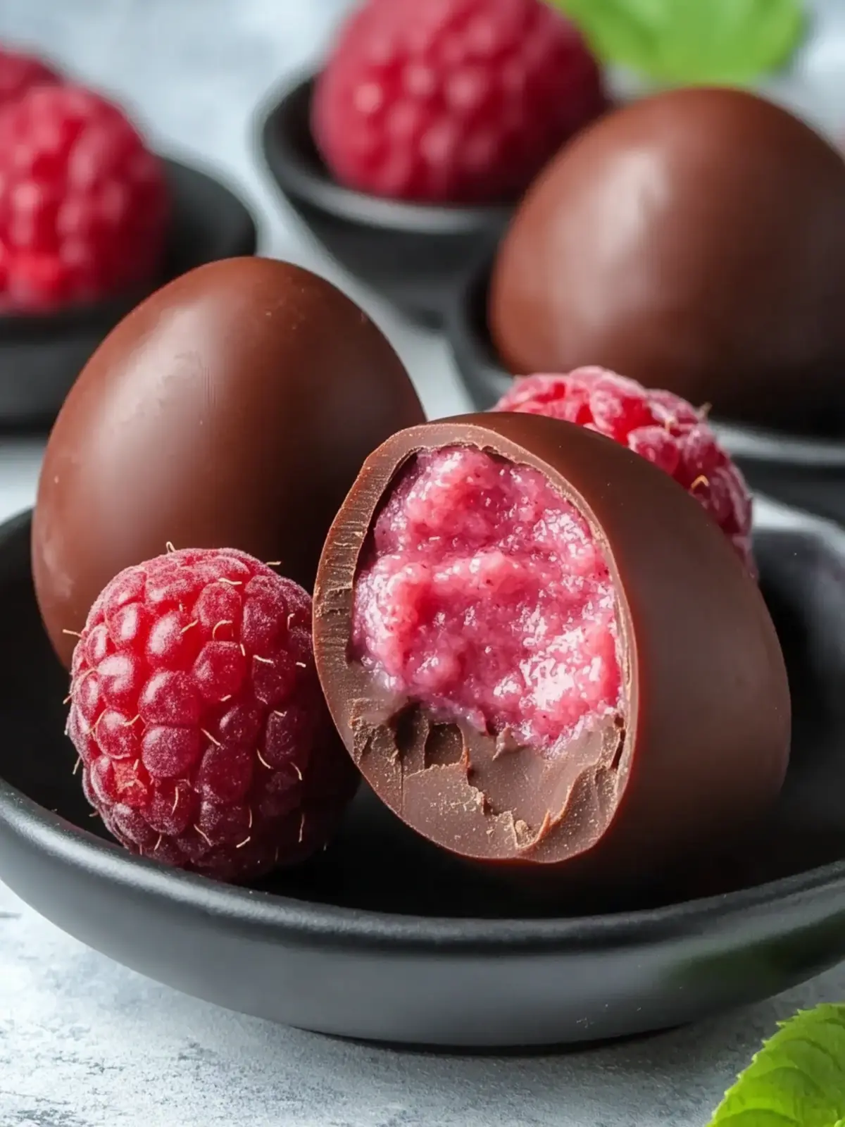 Chocolate Raspberry Eggs Recipe