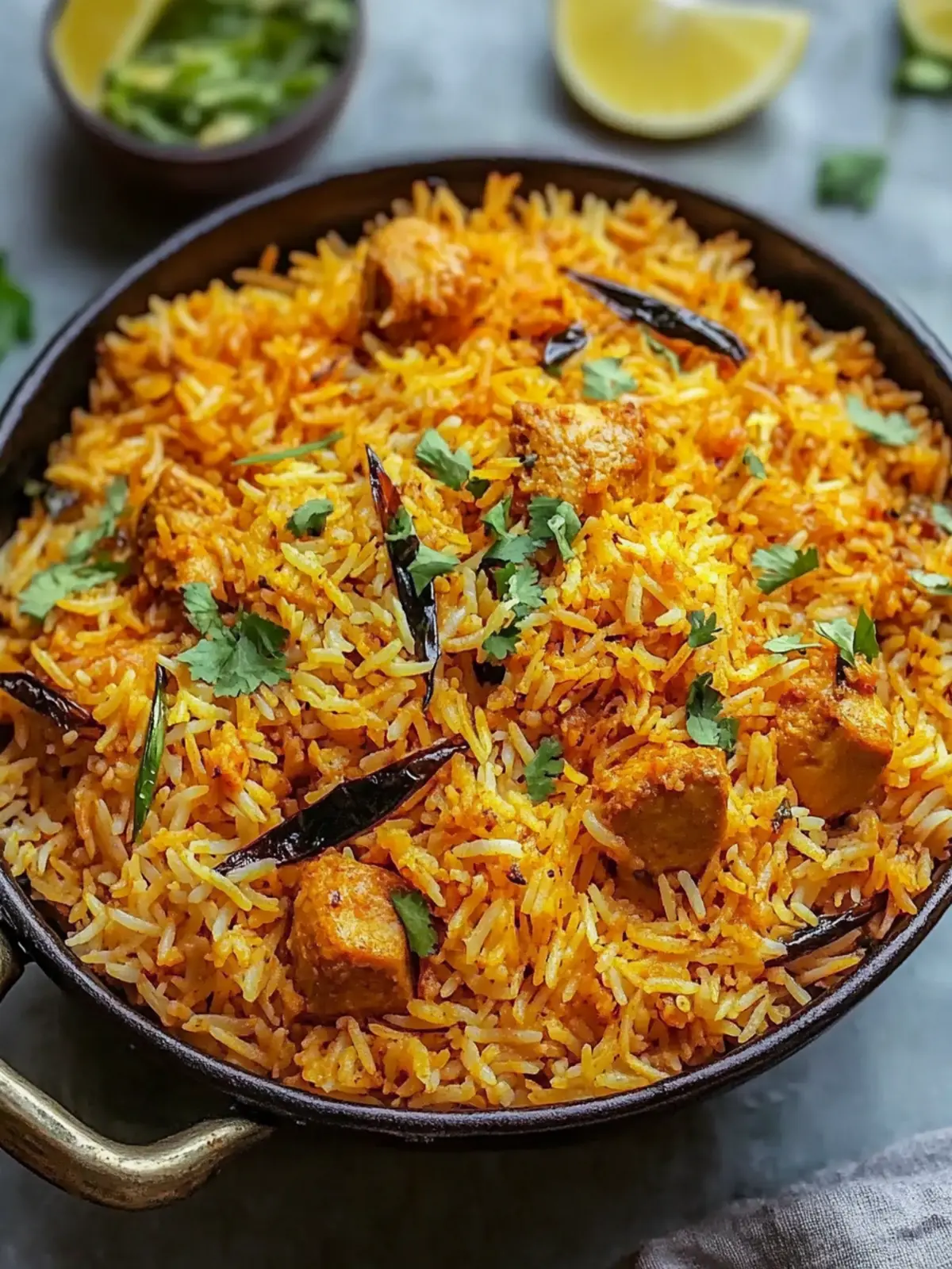 Rich Butter Chicken Biryani