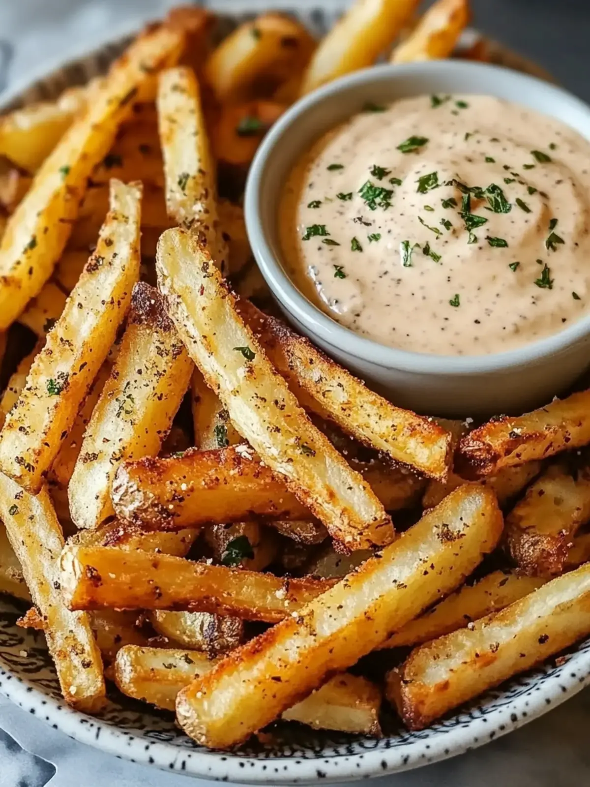 Baked Turnip Fries with Dip