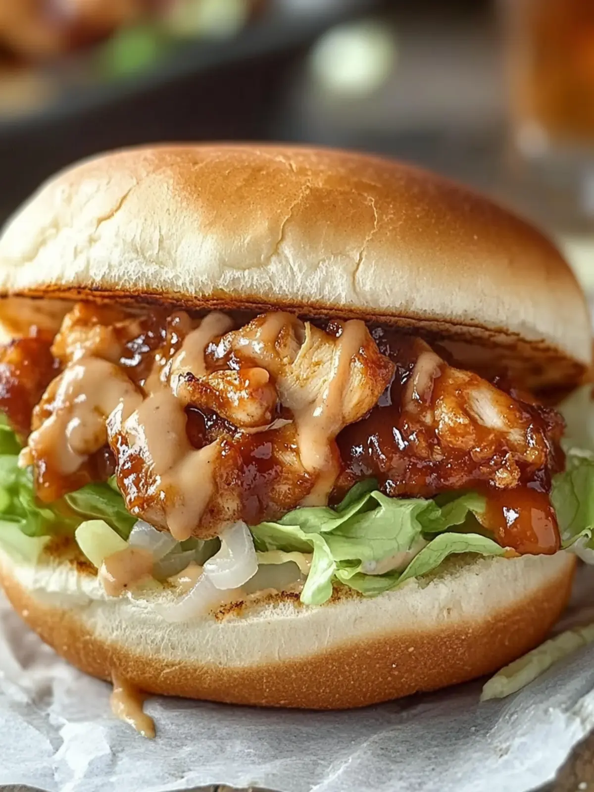 Alabama BBQ Chicken Chopped Sandwich