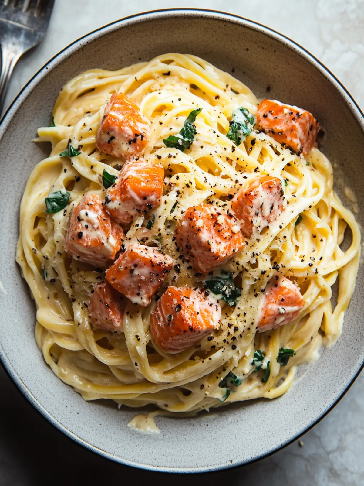 Smoked Salmon Carbonara