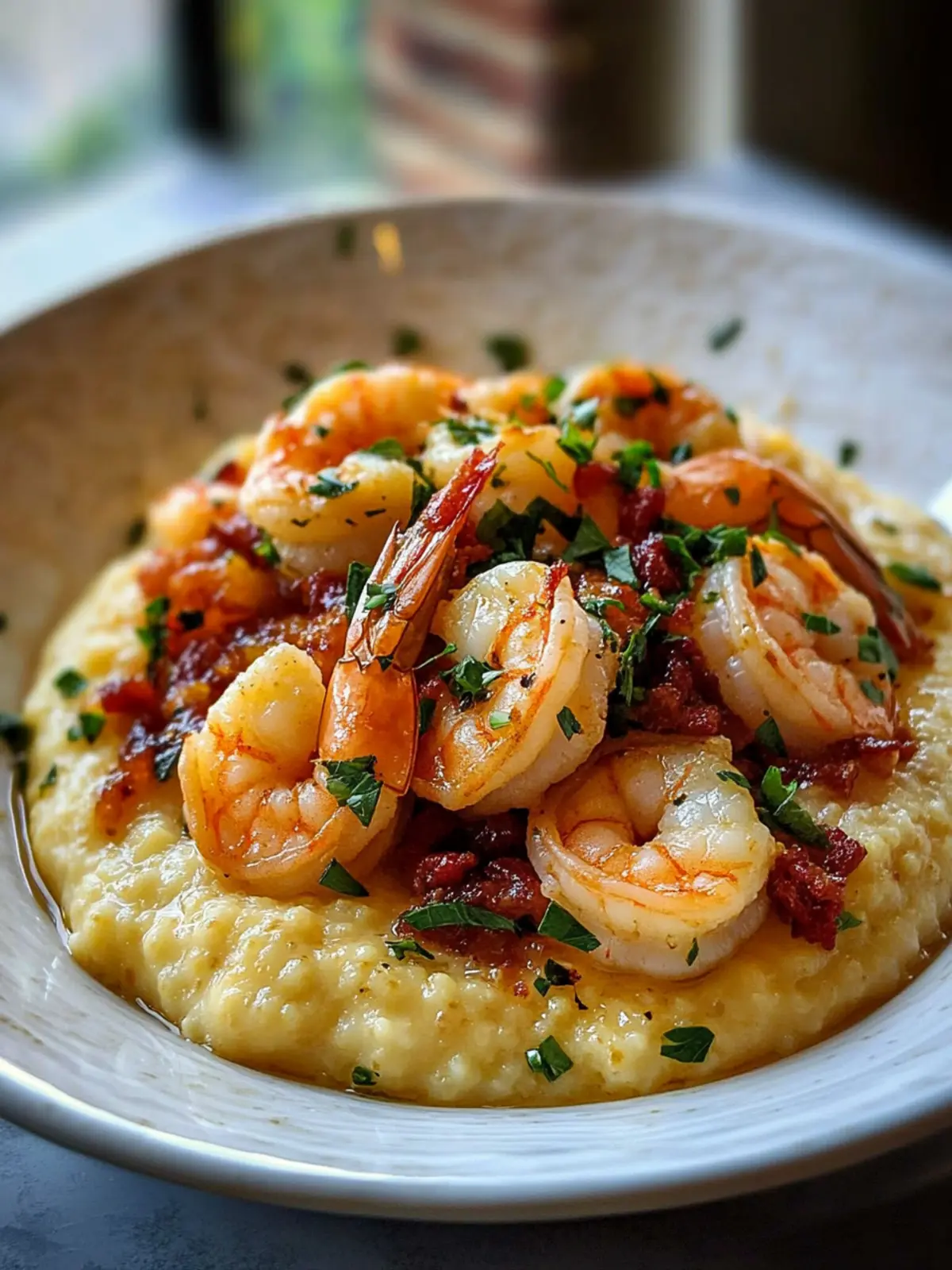 Amazing shrimp and grits in 45 minutes